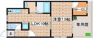ビーコート青谷【1階】の間取り