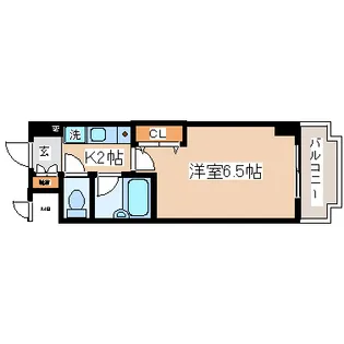 エスリード三宮フラワーロード【2階】の間取り