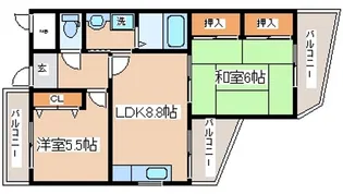 フレンテ灘【5階】の間取り