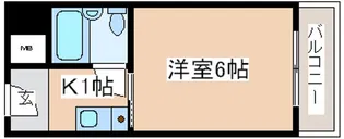 メゾン・ド・六甲パートⅠ【6階】の間取り