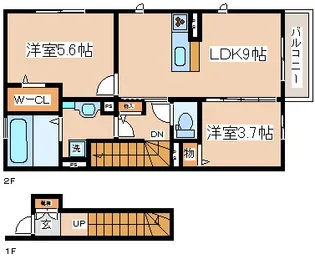 グランデディーオ【2階】の間取り