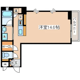 KAISEI神戸北野町【3階】の間取り