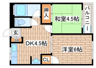 マツヤパークマンション【2階】の間取り