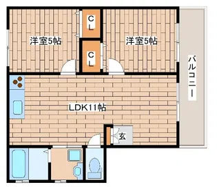 メゾン日暮通【4階】の間取り
