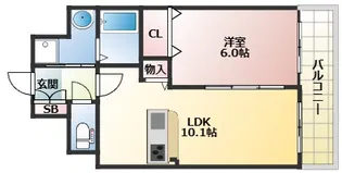 クラシェス深江【8階】の間取り
