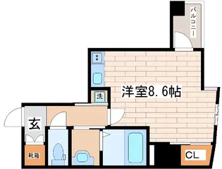 ユリシス新神戸【8階】の間取り