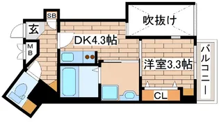 THE GRID北野坂【4階】の間取り