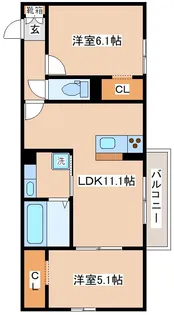 ラ・ヴェール杉尾台【2階】の間取り