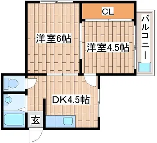 六甲アビタシオン【1階】の間取り