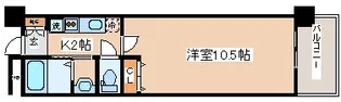 レジディア三宮東【4階】の間取り