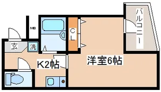 シュープリーム【6階】の間取り