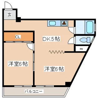 三葉ハイツ【1階】の間取り