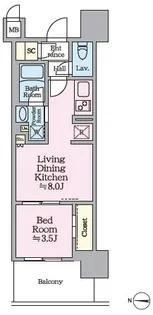 リビオシティ神戸名谷【5階】の間取り