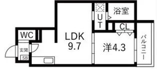 AXIA CITY神戸松原【1階】の間取り