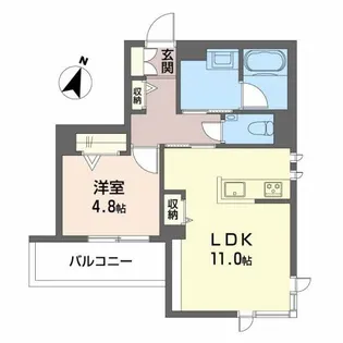 ShaMaison KNK北野【2階】の間取り