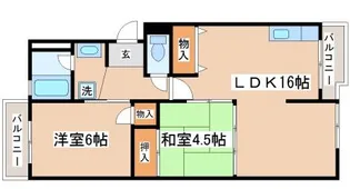 グリーンヒル名谷【3階】の間取り