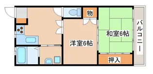 ハイツイースト須磨【2階】の間取り