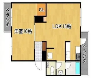 厚生年金住宅C棟【1階】の間取り