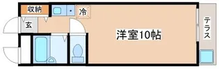 ユーハイツ【202号室】の間取り