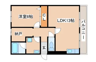 エード白川【403号室】の間取り