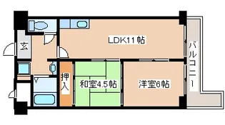 アルカサール西神戸【5階】の間取り