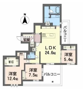 シークリサンス岡本【2階】の間取り