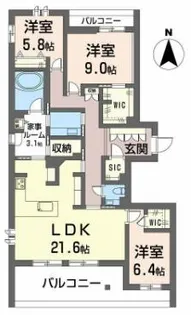 シークリサンス岡本【2階】の間取り