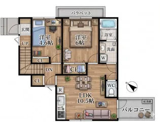 Nico25ビル【2階】の間取り