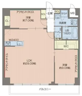 プレジオ西宮北口【2階】の間取り