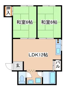 東尻池グリーンハイツ【401号室】の間取り