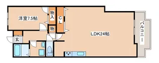 サンヴェール須磨妙法寺【603号室】の間取り