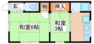 ライズ神戸長田2号棟【203号室】の間取り