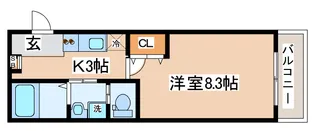 ALEGRIA高速長田【2階】の間取り