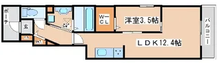 LaLa東人丸【205号室】の間取り