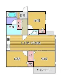 夙川アネックス【2階】の間取り
