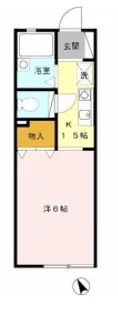 西舞子グリーンハウス【102号室】の間取り