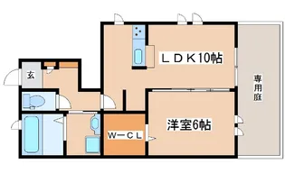 パディーノーブル【1階】の間取り