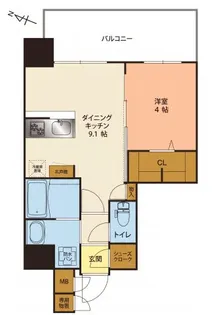 NEコート甲南町【11階】の間取り