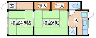 COYOSOU【101号室】の間取り
