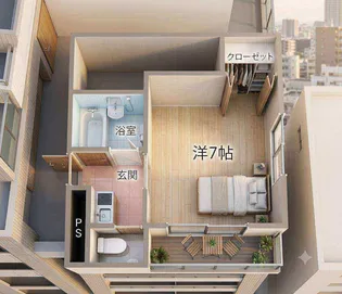 K&T六番町【3階】の間取り