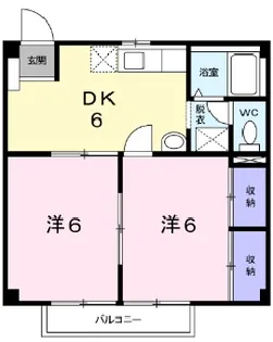 エナール北【2階】の間取り