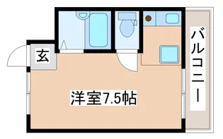 ベル東須磨【402号室】の間取り
