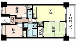 シャルメ東灘【5階】の間取り