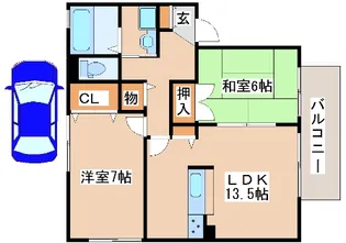 グランディール【2階】の間取り