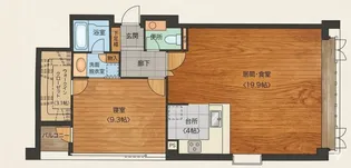 エクセレント芦屋【3階】の間取り