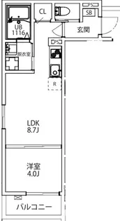 AXIA CITY神戸松原【1階】の間取り
