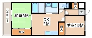 グランツ垂水【306号室】の間取り