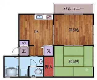 サンコート【2階】の間取り