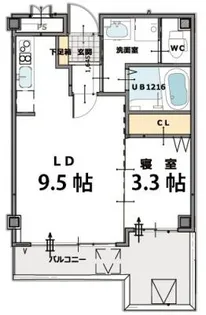 エメラルドオーシャン西宮【2階】の間取り