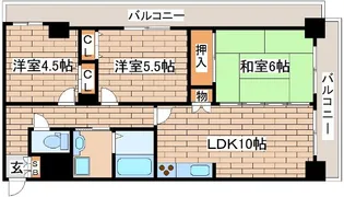 フィール神戸【4階】の間取り